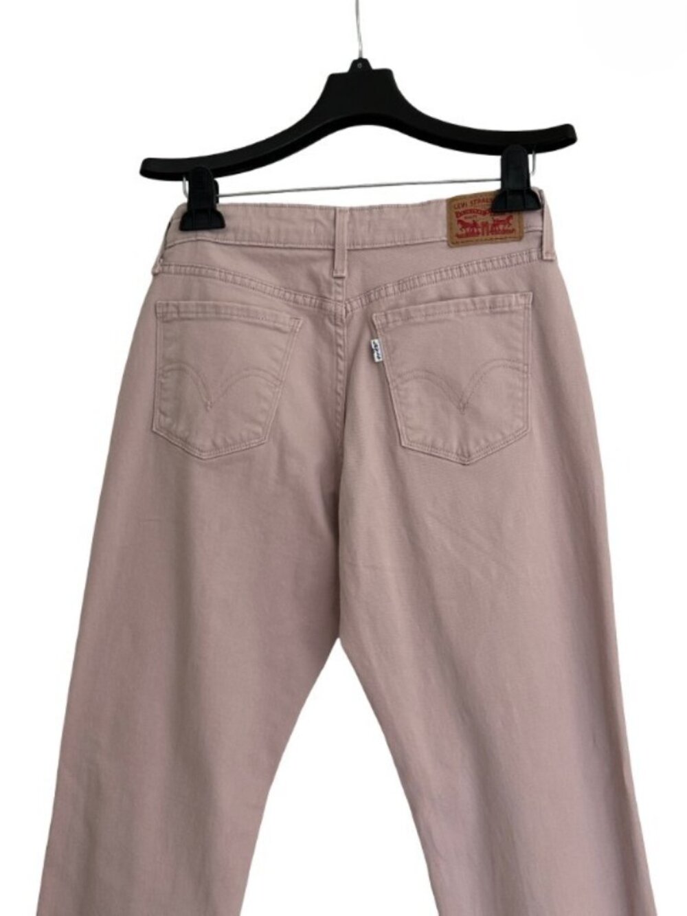 Levi's 505 Straight Leg Mid-Rise Jeans in Chalk Pink - Size 27 - Picture 4 of 9